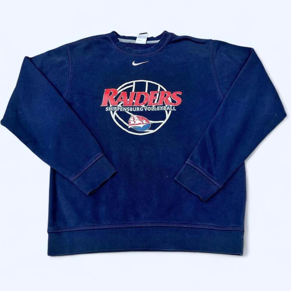 Nike Shippensburg Volleyball Raiders Crewneck Sweatshirt Navy Blue Medium